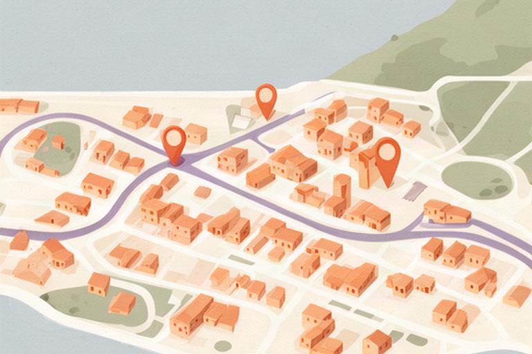 Mappa illustrata dell